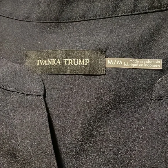 Ivanka Trump long sleeve black dress shirt. - Picture 3 of 5